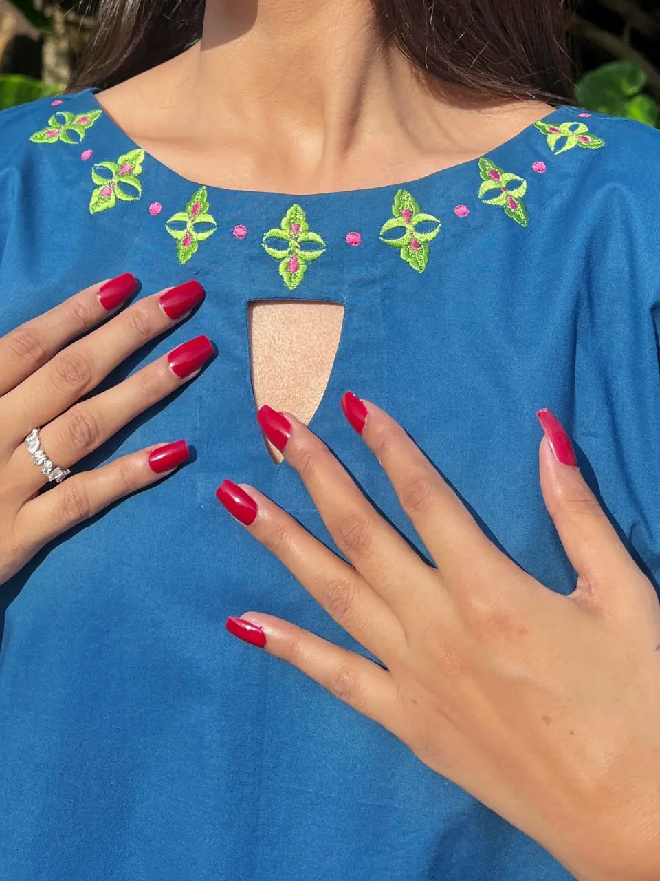 Two Piece Blue Cambric - Image 2