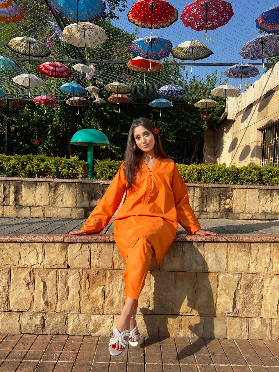 Two Piece Orange Cambric - Image 4