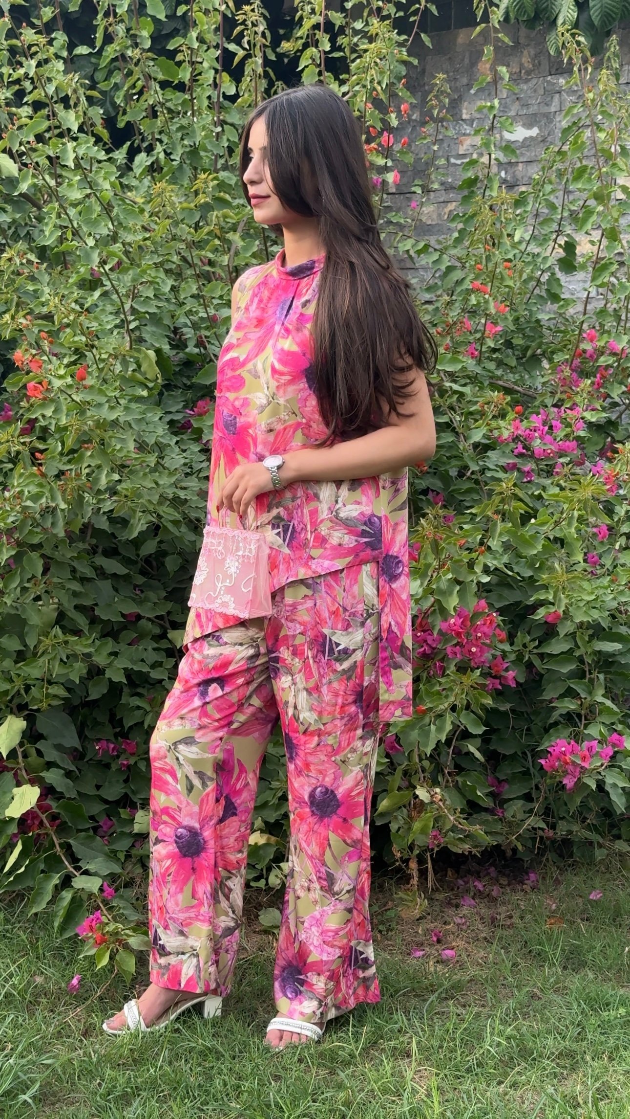 2P-Pink Blossom-Pashmina - Image 4